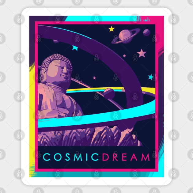 Buddha Art COSMIC DREAM Sticker by AlNoah